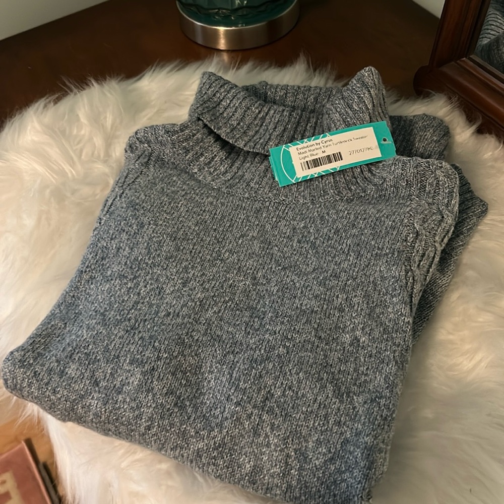 NWT Light Blue turtleneck sweater